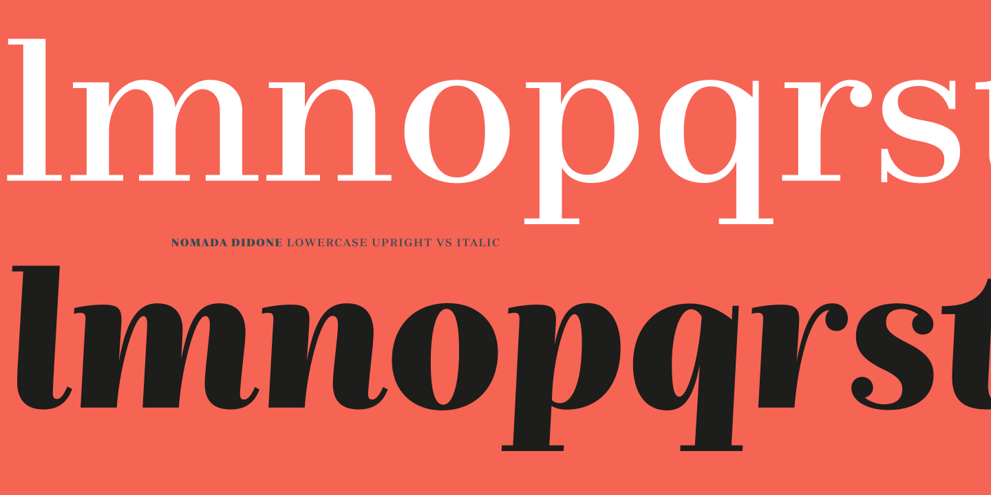 Nomada Didone Font preview